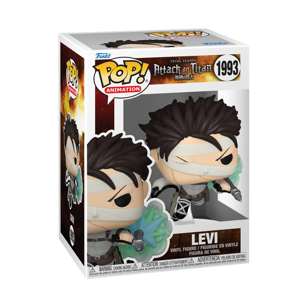 Attack On Titan Pop Funko Vinyl Figure 1993 Levi (SP-1) 9 cm