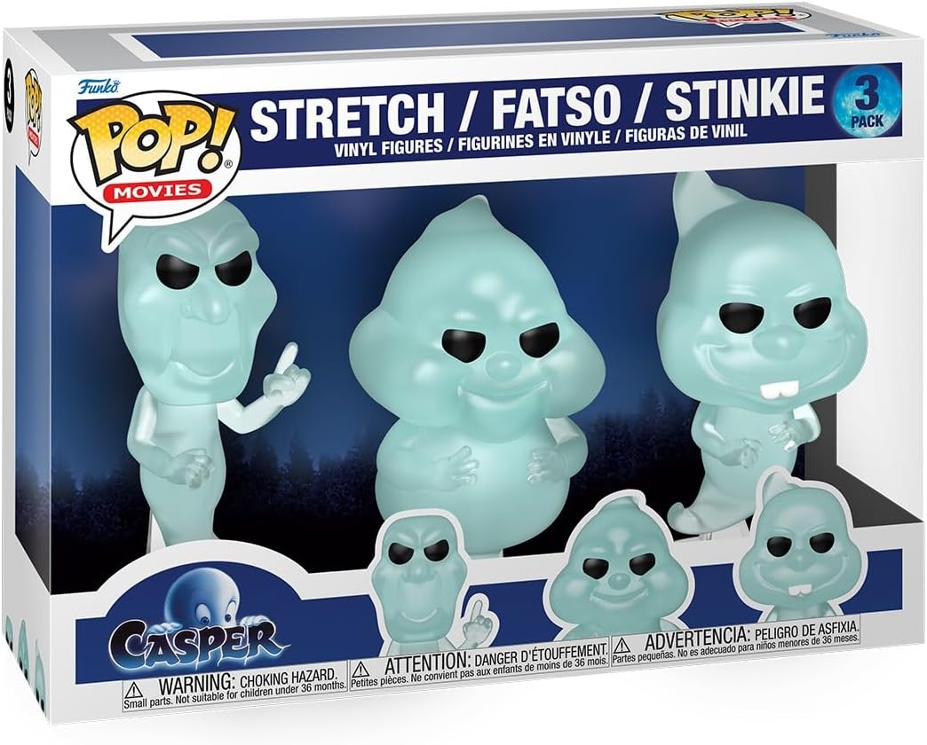 Funko Pop Movies Casper Ghostly Trio Stretch Fatso e Stinky