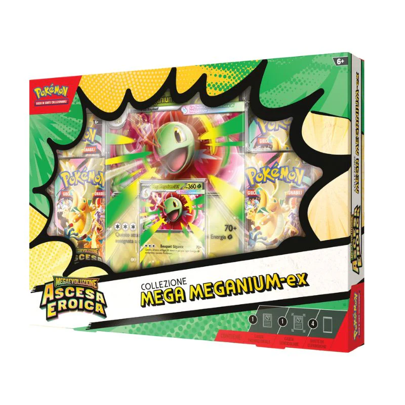 Collezione Pokémon Ascesa Eroica Mega Meganium